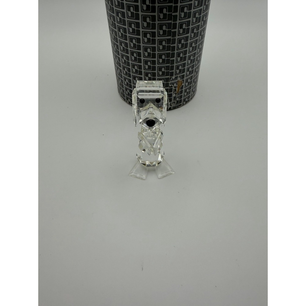 Swarovski Crystal Standing Dog Figurine 7635 Clear Retired